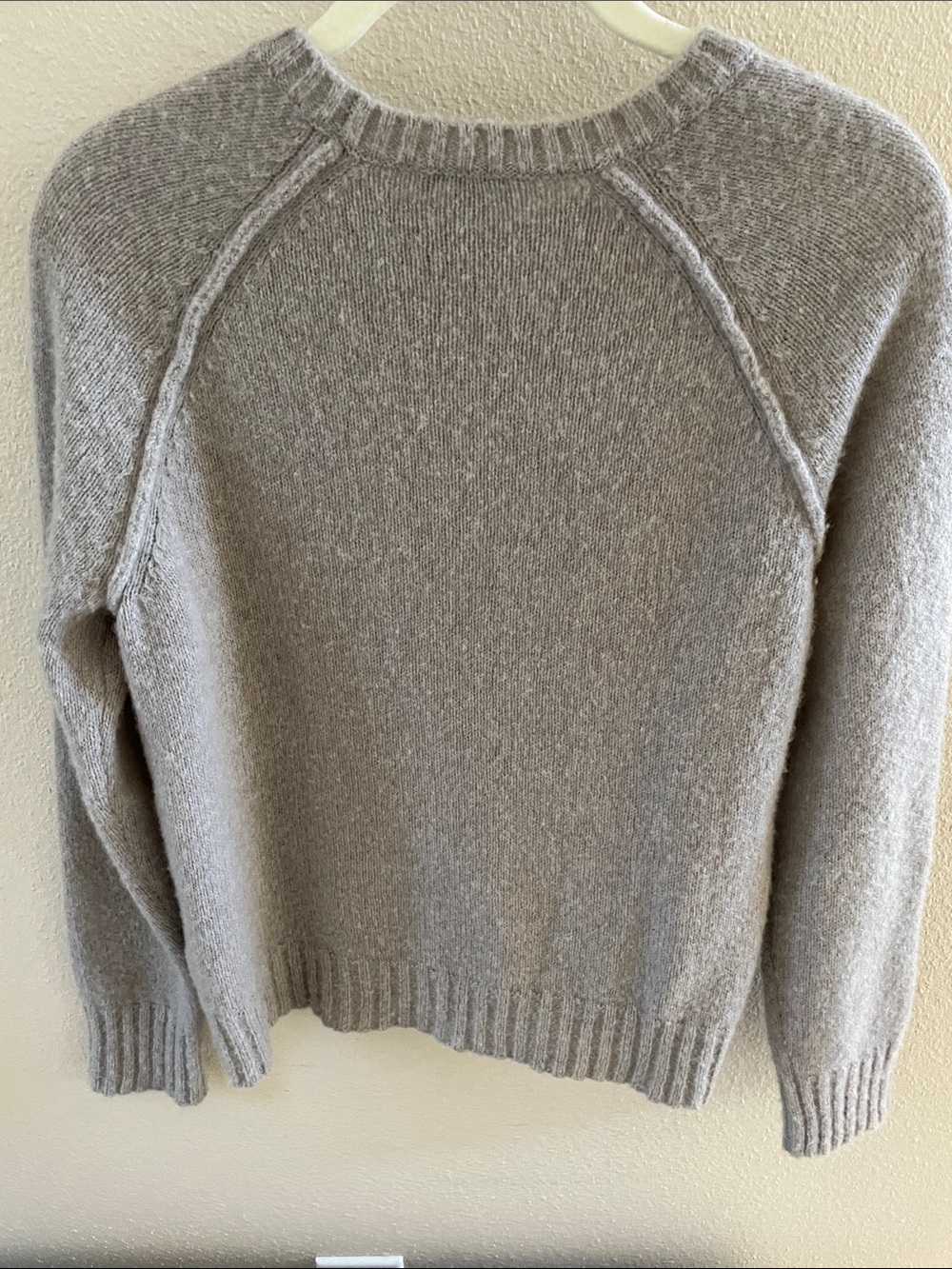 James Perse Neutral Taupe 100% Cashmere Crewneck Sweater XS/S - Picture 5 of 5
